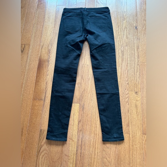 UNIQLO WOMEN SKINNY JEANS BLACK MID RISE STRETCHY IN SIZE 4 - Picture 7 of 9